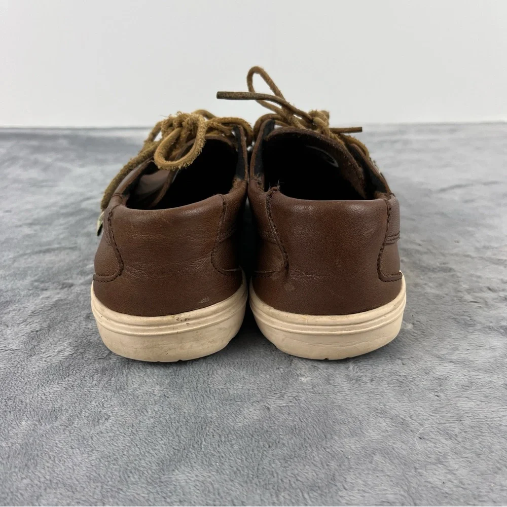 LEMS Mariner Womens Brown Leather Boat Loafers Deck Shoes EU 36 US 6-6.5 - Picture 7 of 10